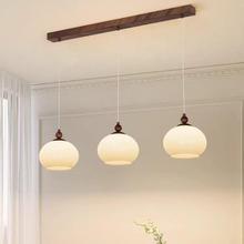 2025新款客厅吊法式中41611风大厅厅吊线灯创意美古式实木灯中山