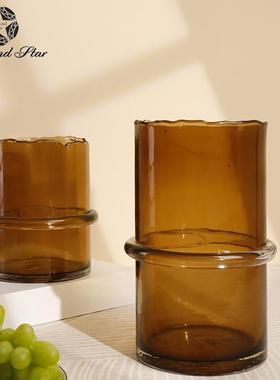 新品上直市}钻49671+49石星筒圆形创意瓶现代简{约水培花花器彩色