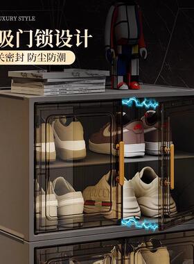 鞋小柜纳柜一收靠墙家用室内QF120324多层入户门口窄鞋架子透明鞋