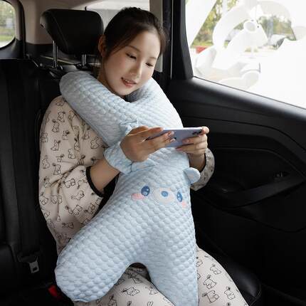 车载头儿长途坐车睡觉童神器车用抱枕汽枕车后AL0123排座椅靠头护