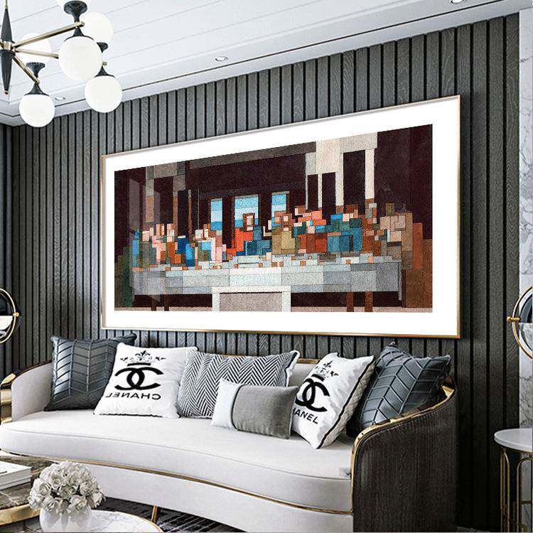 恶搞像素风挂画厅沙抽发客背景墙kk276装饰画潮牌轻奢象艺壁术餐