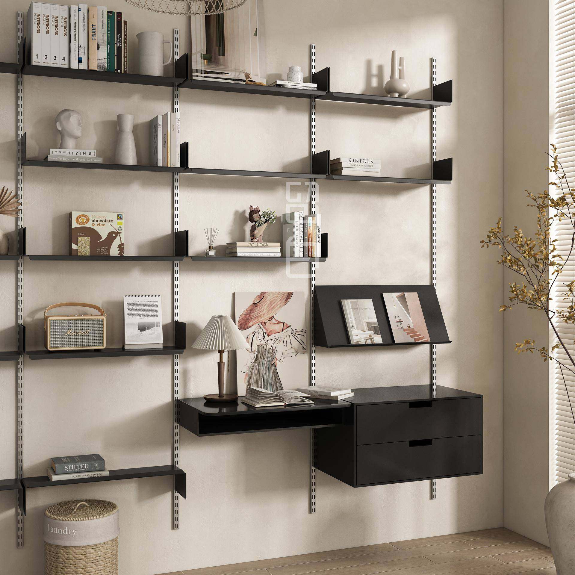 1vit收oe墙上置物架金属壁挂纳轨道铁置物架艺一字隔板系s统展示,基础建材,脚轮/万向轮,淘宝优惠券,粉丝福利购,淘宝优惠卷