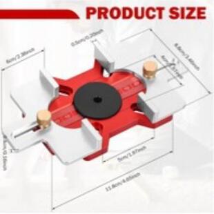 边定位工尺木创意二合一开槽窄器精准开孔辅ZSZ助工电具动开槽神