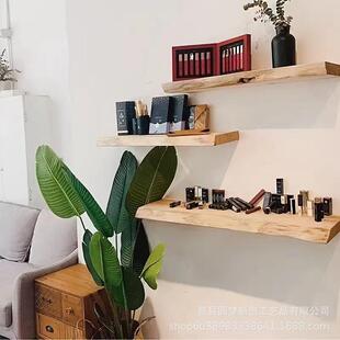实木一字隔板置物上原架墙壁挂书架木搁YM-619板墙壁挂实架木层板
