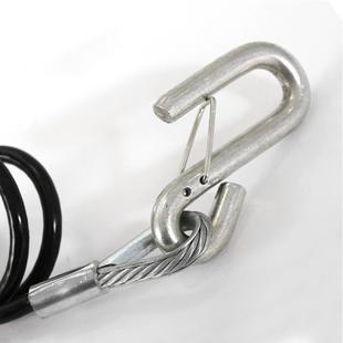 3500lbs 配个子两 弹簧钢丝绳拖车配安全123绳 拖车件钩