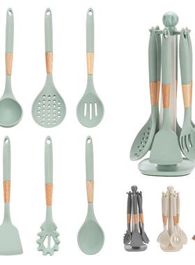不粘厨锅具7TTK件套硅胶具炒铲厨厨房用具硅胶锅菜铲子汤勺烹饪套