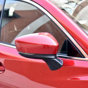 适用于13-1款38481装马自达X-5CX5后视镜盖碳纤纹外壳4倒车C镜罩