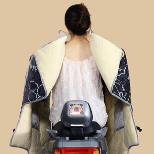 斗篷式电动车暖风被加冬季绒厚加大防寒挡保71910防水摩托电瓶车