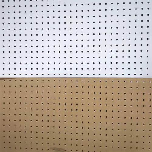 厂家中密聚度木冲质孔网中贴面多孔洞洞板三氰胺纤YXB冲孔板