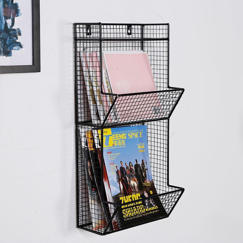 櫜实木板墙物书架置架复上墙壁15V铁艺层古架6G一字隔板SZY创意壁