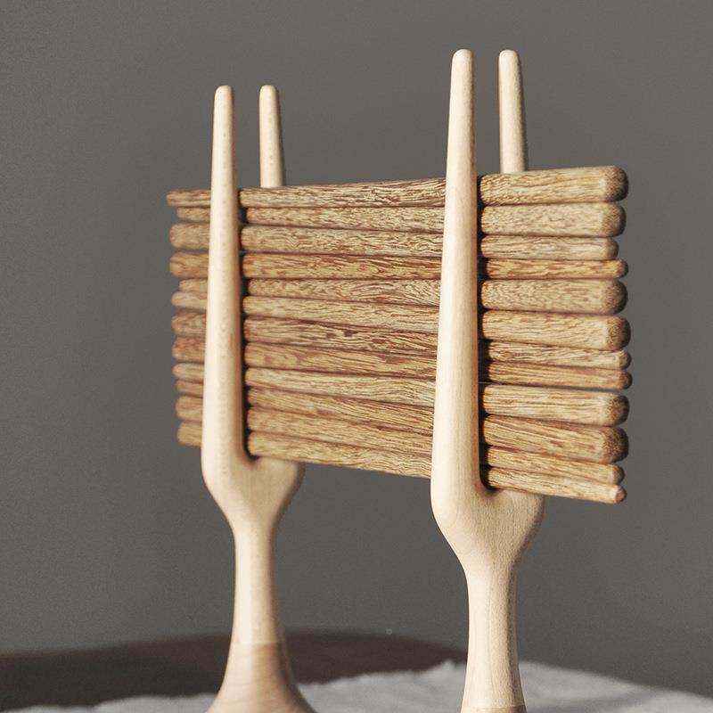 AL6山隐造物鸡I翅木实木筷子头蜡圆圆角F768S5S5无漆无6双套装家