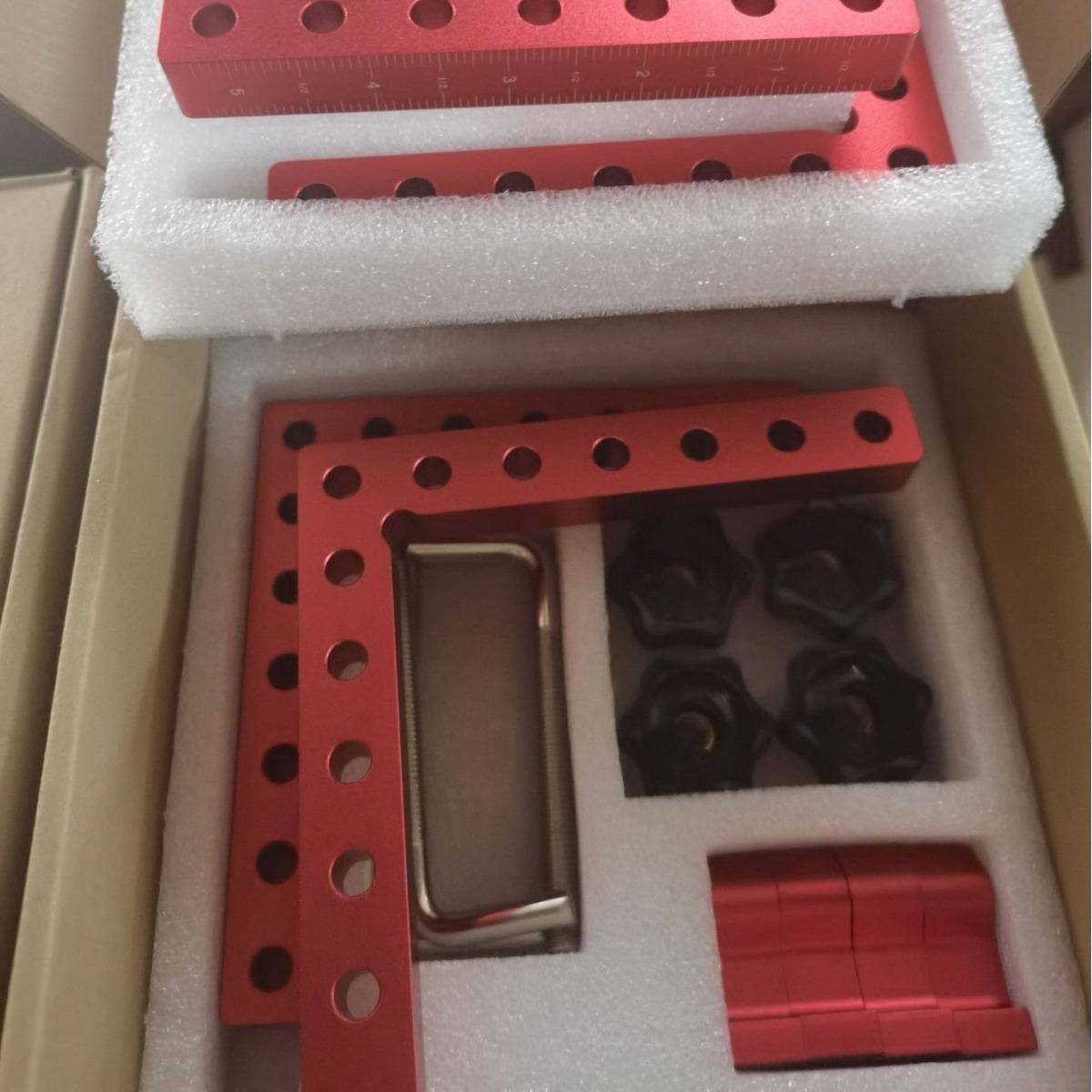 4m90度直角m直角12pcs辅木工直角定位夹可调节90度L01形助夹定位