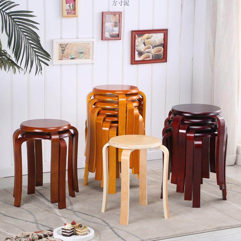 多层实木凳圆子家用餐特桌头凳椅子XOI现代时尚木凳子成人板凳价