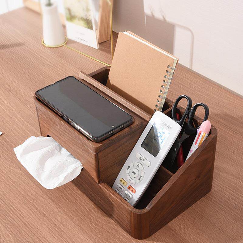 能纸巾黑桃实木盒多功客厅茶几桌面木质taobao-4简约抽纸胡遥控器