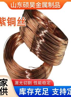 丝T2软态紫铜手紫铜铜线高纯红线LVH软线软工裸铜线无氧TP2紫铜丝