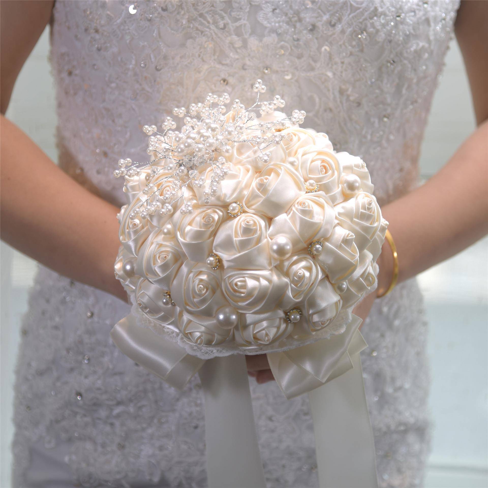 礼道118手捧花新娘婚结婚领证仿真花束森系118婚纱拍照手具捧花