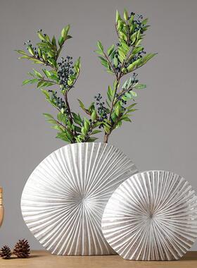 2634美复古摆件现视代轻奢高档电边柜新中式玄关客厅餐柜家居装式