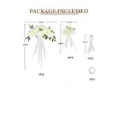 新婚庆结Q8 车头拉品花主真婚车仿花车布置 饰套装 Q9婚用款 婚车装