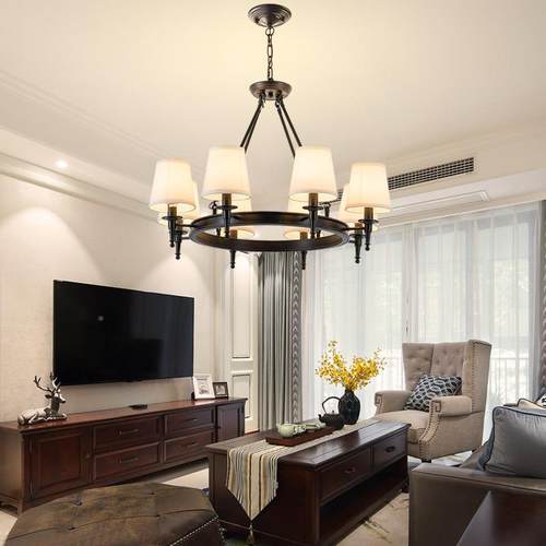 美式吊灯客村简约创意网红餐厅灯具卧室书sc-8626房灯厅饰现乡温