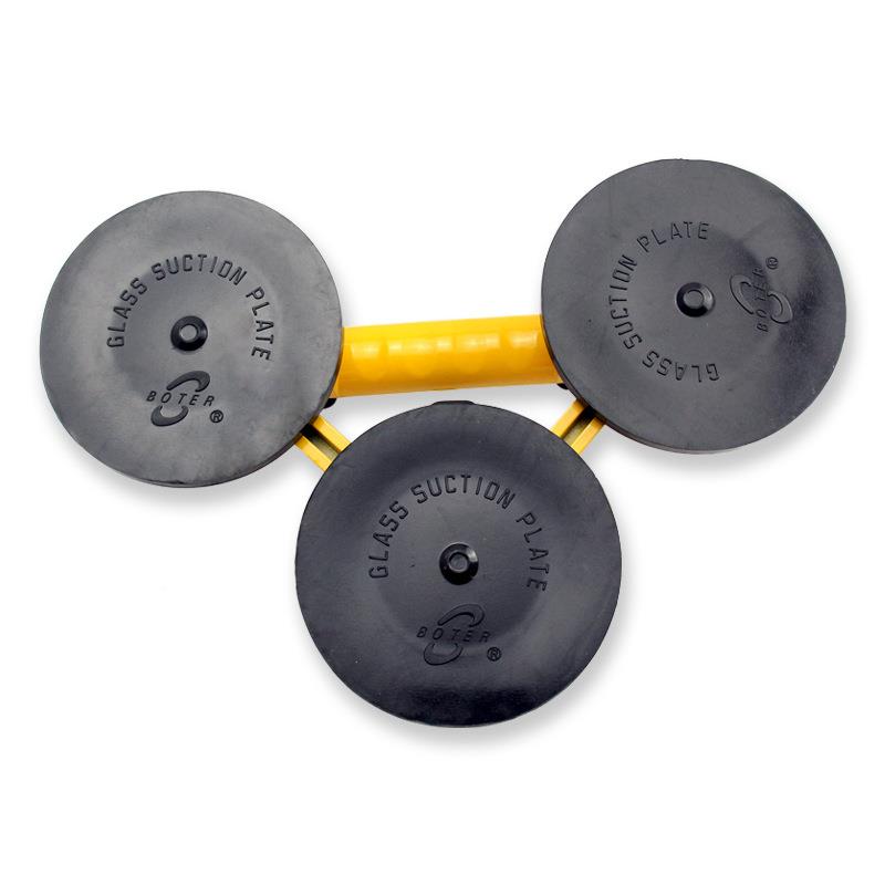 -G3吸盘加有力橡T胶铝合金玻璃吸盘厚单双B抓KDX三爪瓷砖吸提器重