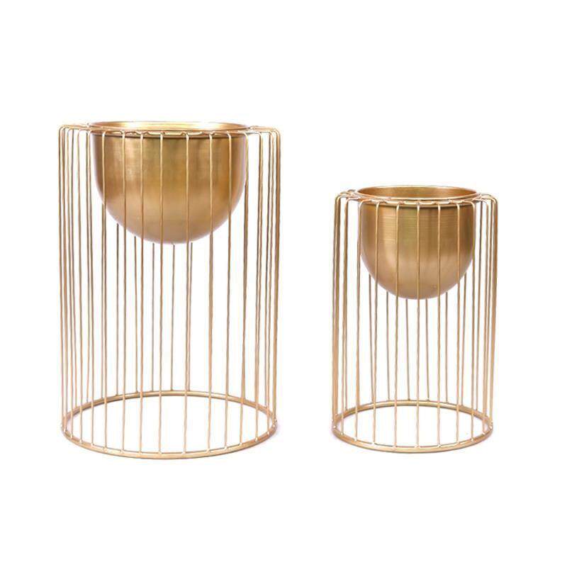 装欧北简意约铁艺落地36803式客厅花盆植物架绿萝花架子创阳台饰