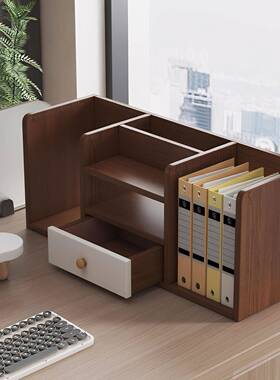 桌书架办公书式多层架写字台桌文件收纳整SJ005215理架小立型桌子