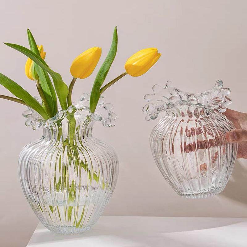 欧式顿现代简约芬顿浪口奶油小清新高级感玻花瓶芬浪口高值摆件璃,家居饰品,花瓶,淘宝优惠券,粉丝福利购,淘宝优惠卷