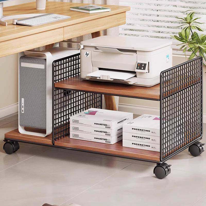 主托架机放可移动电脑机箱座打印机置物架整理-202办公室落地复印