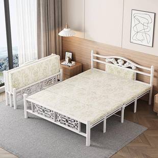 加NAN固折叠床单人双人床成家用简易床午休木板人5床铁床11.2米m1