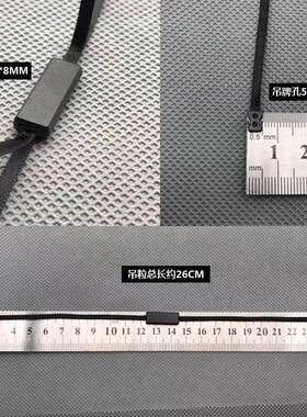 新绳款高档丝带士丝吊粒女服装通用双插吊牌黑色方块PUH带吊粒