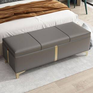 门可坐鞋柜长床方形口换鞋凳服装店沙发长条凳储物凳家DE8456用尾