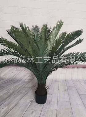 仿真铁树盆室内树苏EV10012铁大树人造园林景加绿色植物观铁仿真