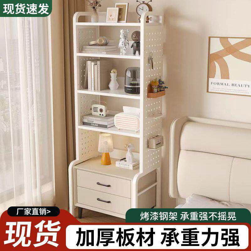 洞新洞款小户型方床头见描述柜床头上物架书架床边多层卧室架子收
