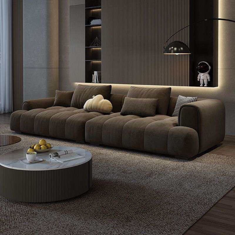 沙发客厅2026新款钢琴键沙发法式猫爪布沙发贵妃组合防猫抓
