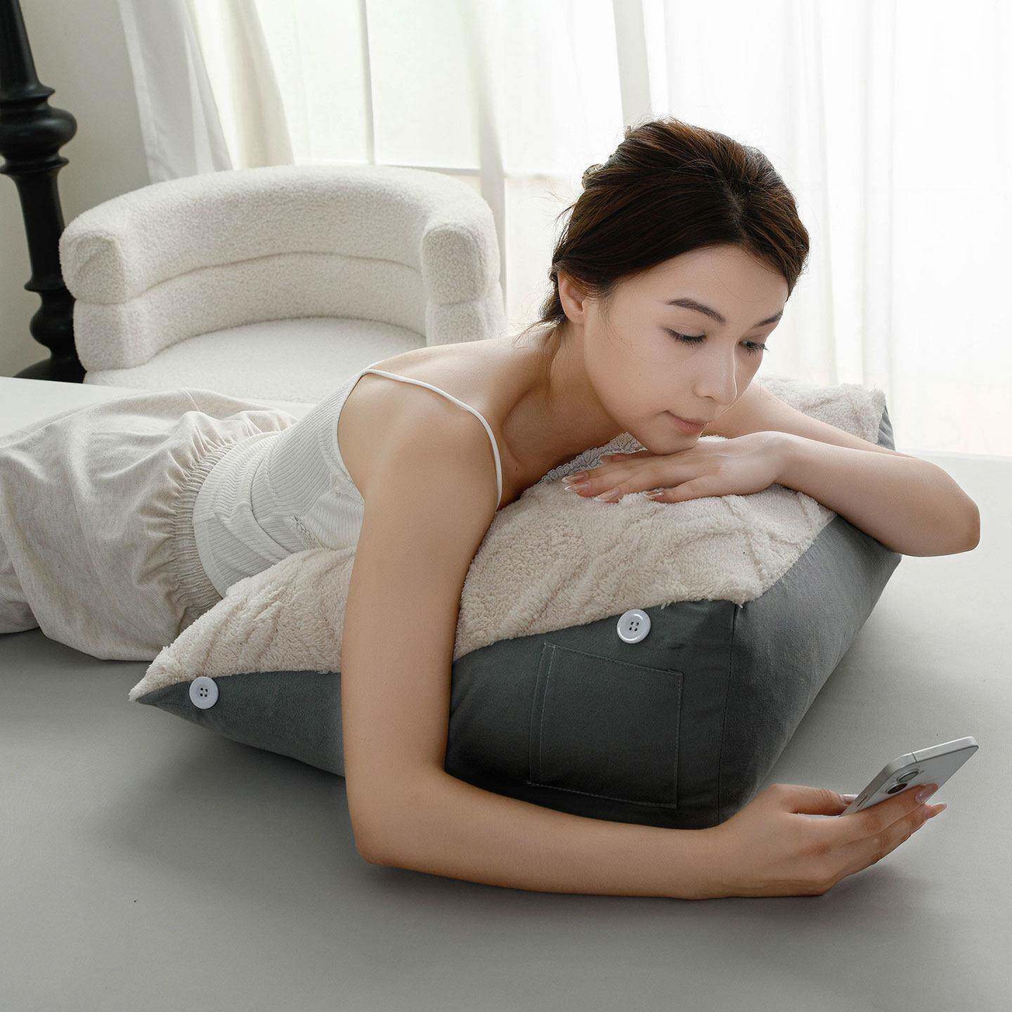 多功能护塔芙绒雪尼尔床垫卧室头F96TSS7J软包腰客厅沙发大靠靠背