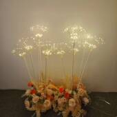 厂家直供礼新款 庆婚道具路引火铜丝烟花灯酒店舞台婚布置花JEM地