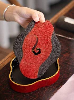 厂家SD191110盛水小茶盘器老铁壶承储漆水具泡盘茶台茶小干号便携