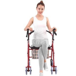 家老DKY-09年助行器轮折叠辅人助车购物车厂辅助器携六带方便