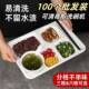 分格餐学商用快餐盘密胺具长方形塑餐盘料JFH五格六格工厂校食堂