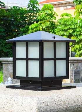 新款太能阳灯外庭院灯柱子灯防水花园别墅围灯墙大门灯90372户柱