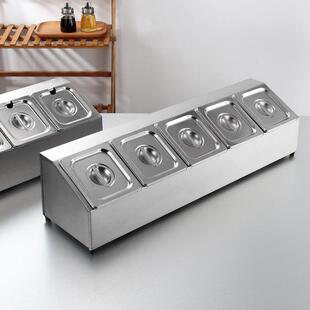 食酒店自13859助餐厅不锈钢份数盆架1/堂6分数盆置物架/19奶茶店