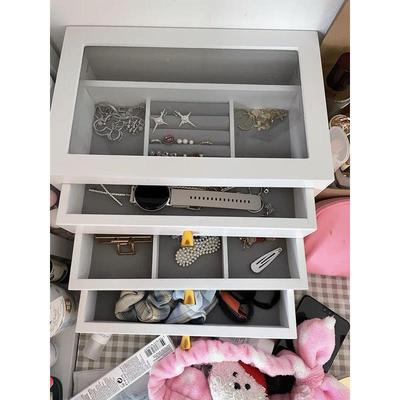 实木首饰RHT盒约精致珠宝箱多层容抽屉收纳盒量防氧简化饰品盒大