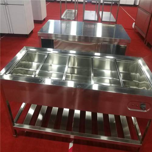 不台锈钢保温台快餐售饭带玻璃罩电热保温z柜台式保温台din93ghi