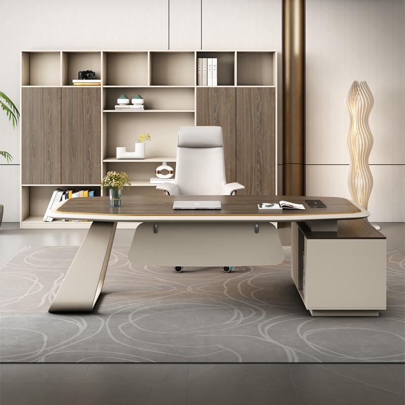 办公桌老板桌小办公室桌经理领导办公台简约现代老板办公桌椅组合