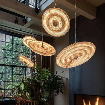 荷兰Kooij Fresnel挑空玻璃客厅吊灯设计师款简约餐厅吧台艺术灯