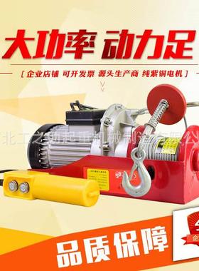 厂家直销微型电动葫芦220v 小型提升机PA200 家用钢丝绳电动葫芦