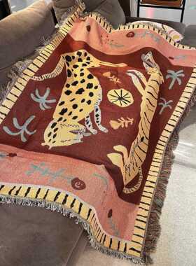 i豹ns挂毯北欧客241015厅发盖毯沙发巾针织线毯卧室床子头盖沙巾