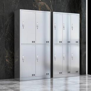 304不锈钢更衣物柜无尘净化车间换衣门柜医院多带锁收鞋 6764 柜GC