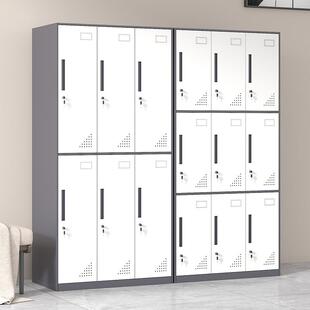 窄边拆装更YY-CZGYG衣柜铁柜带锁加厚健房身员工多门平门换衣柜储