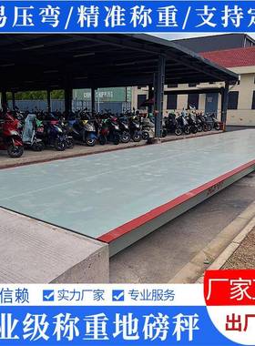 加厚中大型磅秤10T2SL-LMB-10T0吨收粮货车地称重68-31米100吨电